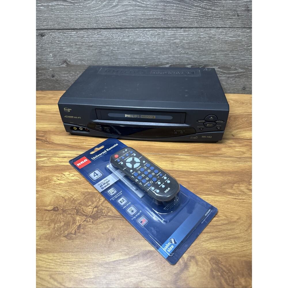 Philips Magnavox VRA631AT22 Video Cassette Recorder With Remote